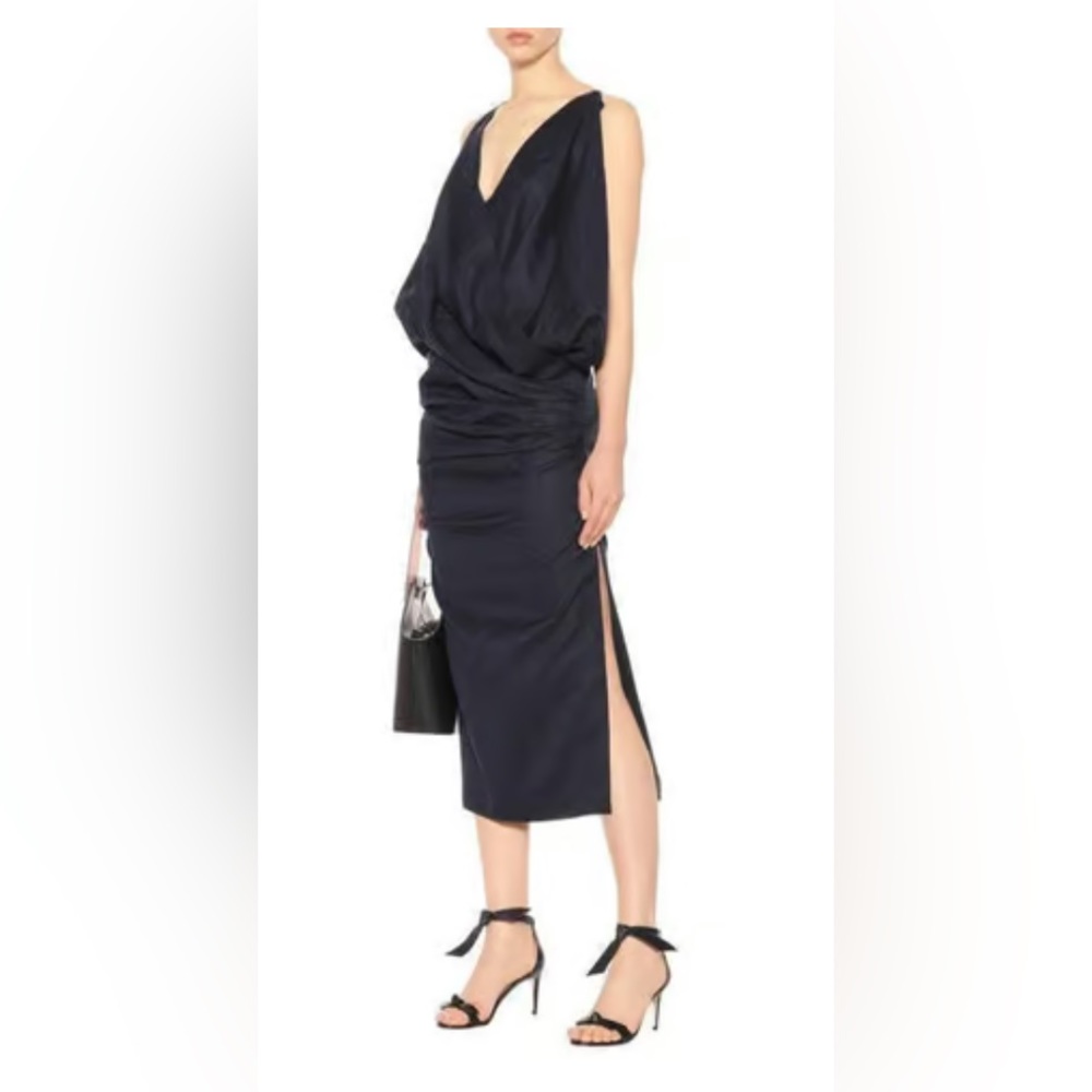 Jaquemus ‘La Bomba’ Wool Midi Cowl Dress 34